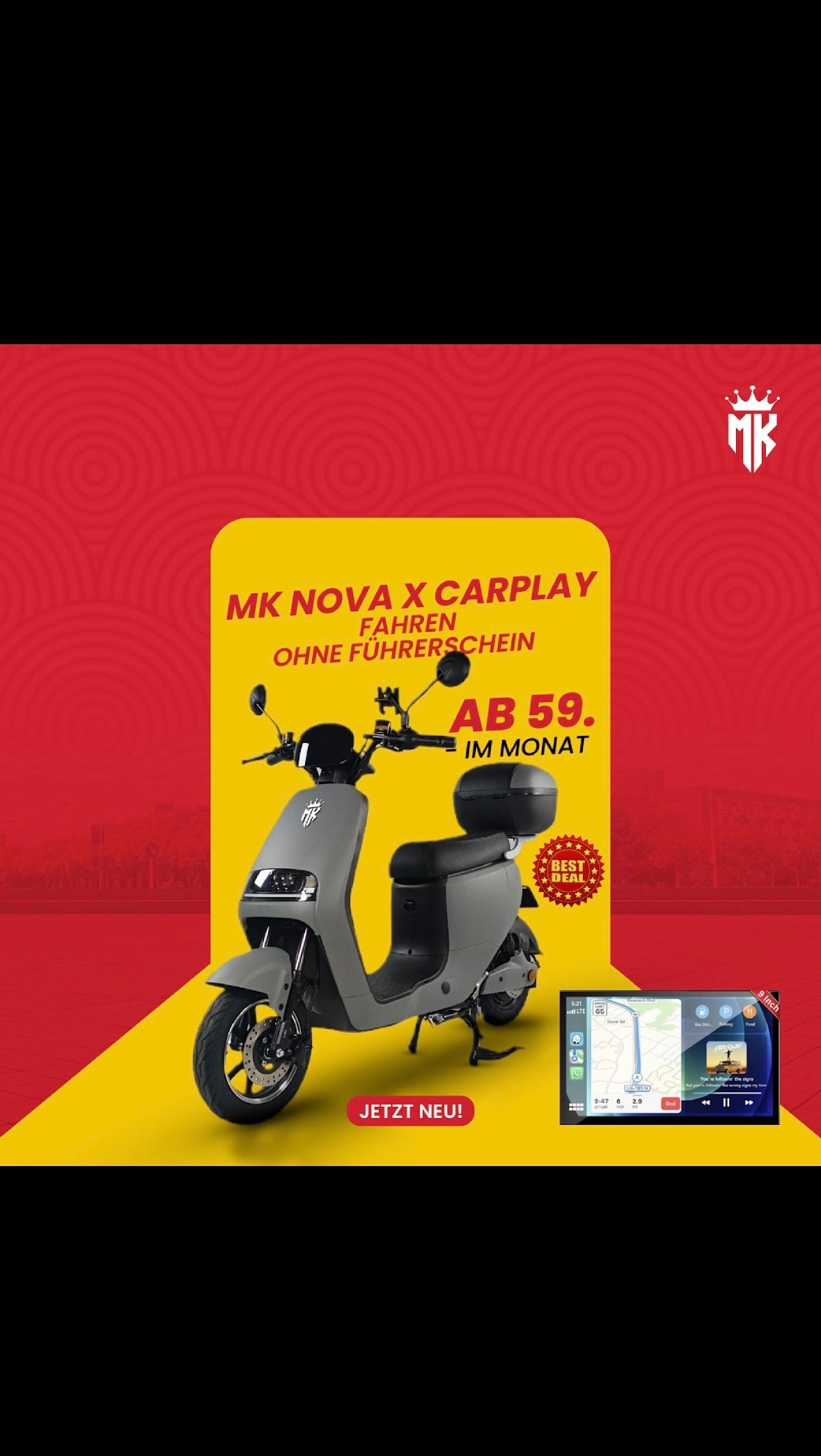 MK Nova X CarPlay Ratenzahlung 66CHF mtl.